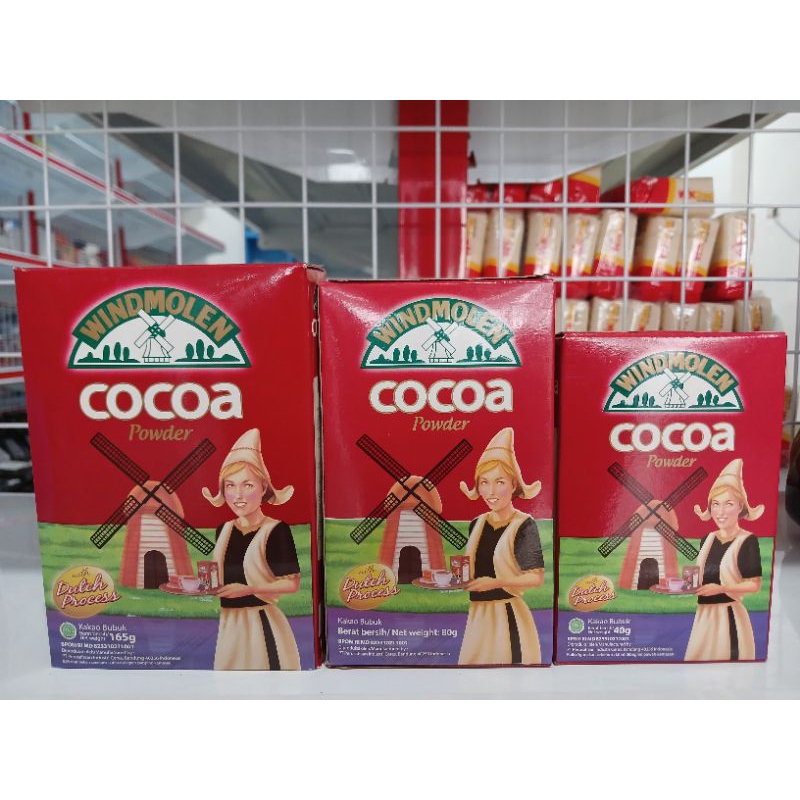 

Windmolen Cocoa (40 gr , 80 gr dan 165 gr)