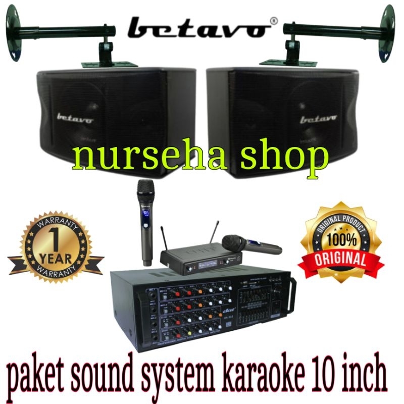 Paket karaoke Rumahan BETAVO 10 inch original full set siap pakai
