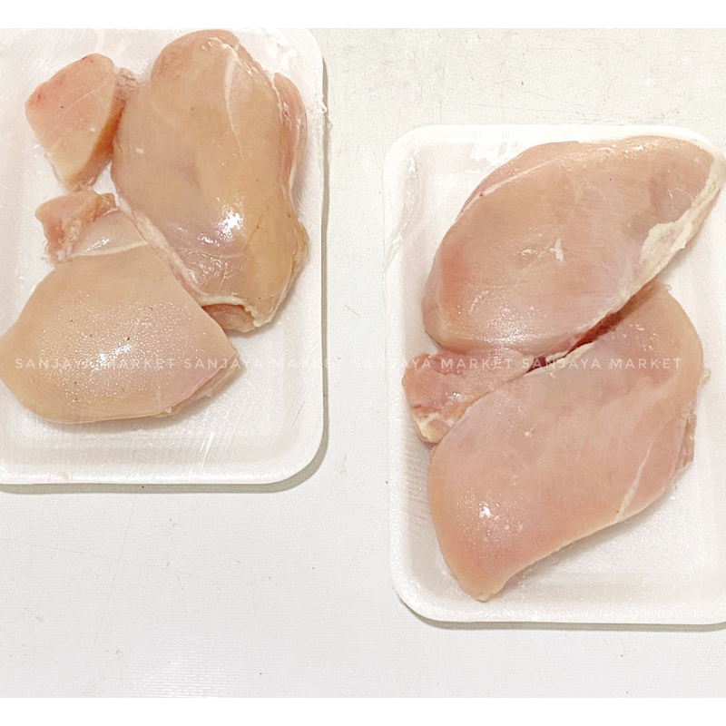 

Fillet Dada Ayam Dan Filet Paha Ayam Tanpa Tulang Ayam 500gr Broiler Ayam Negeri Bandung Ready Frozen