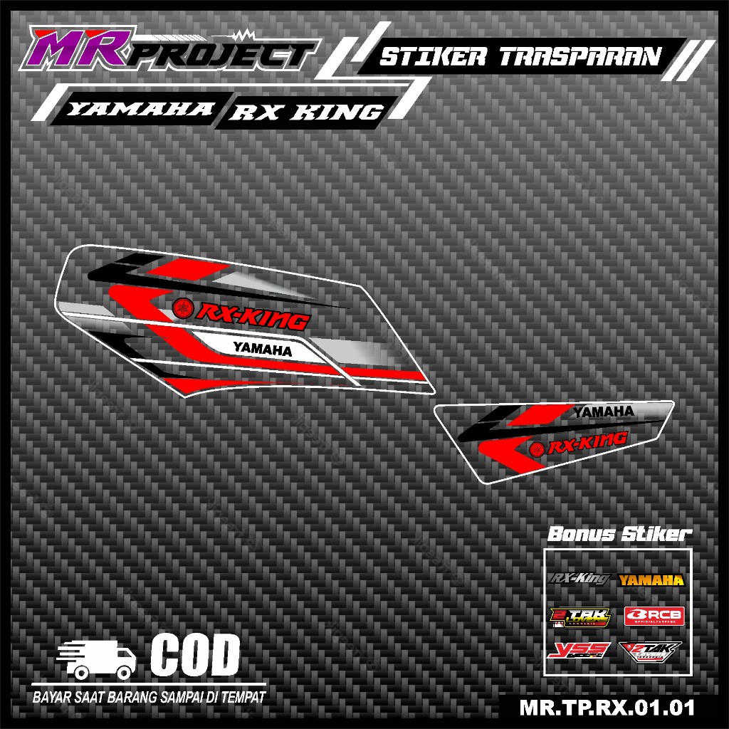 Striping Rx king transparan, striping stiker Rx king transparan