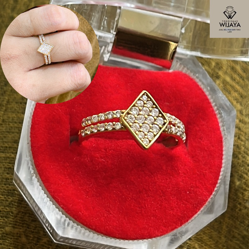 1.6 gram cincin emas asli cincin fashion wanita kadar 700