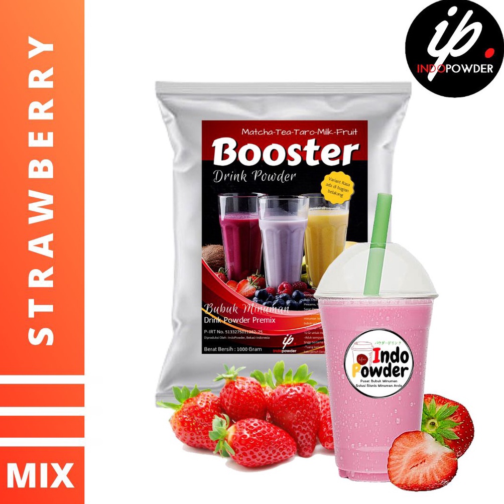 

[KODE KMKCQ] Bubuk Minuman Strawberry 1 Kg - Strawberry Powder - Bubuk Strawberry