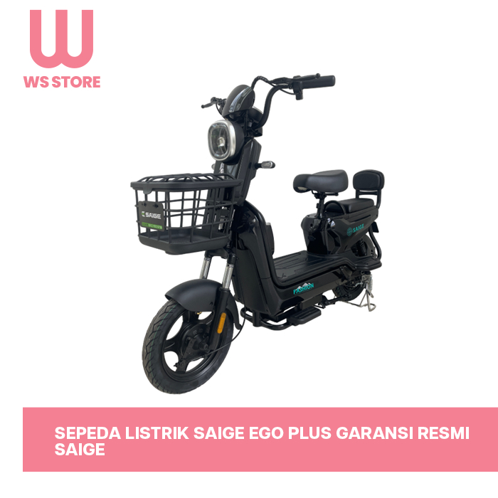 Sepeda Listrik SAIGE EGO PLUS Garansi Resmi SAIGE