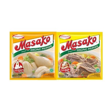 

Masako Ayam Sapi Sachet 9gr