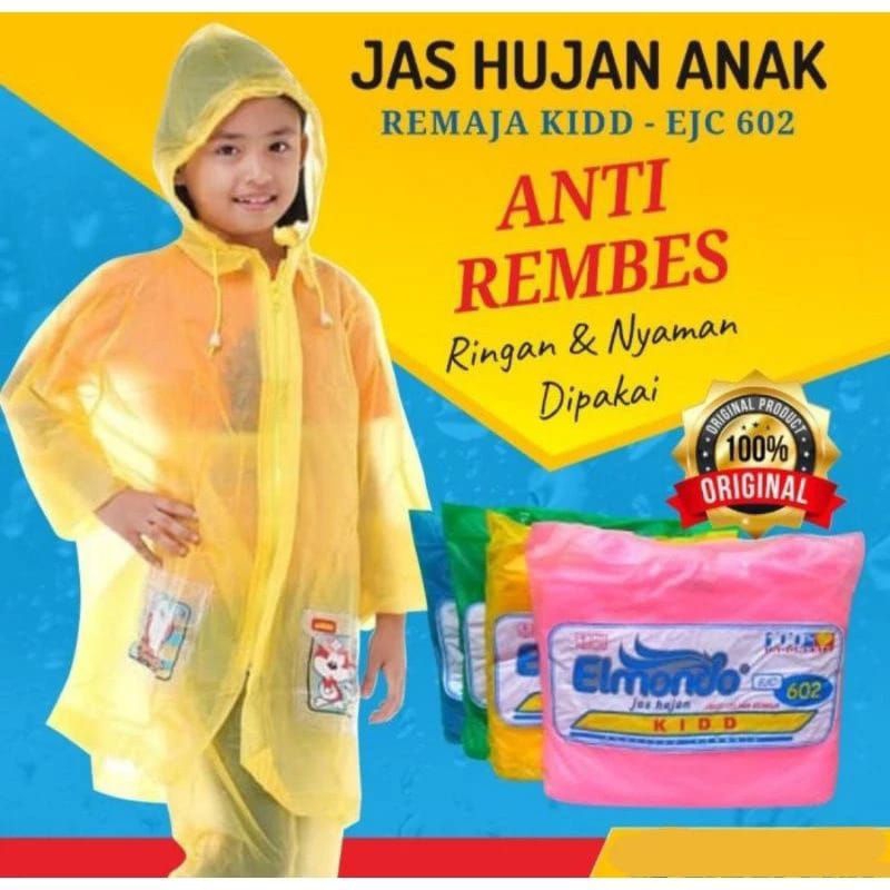 Terlaris Jas Hujan Setelan Anak Remaja Elmondo Jas Hujan Anak