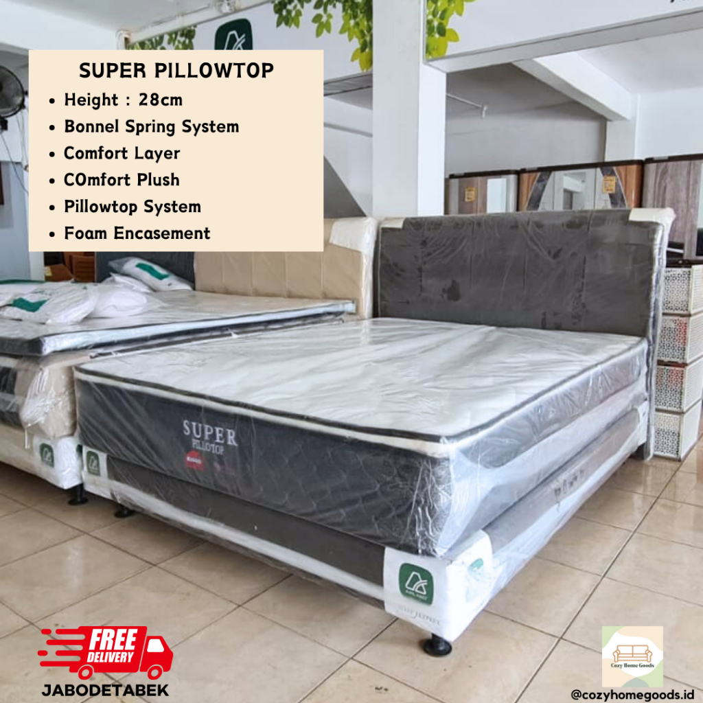 KASUR TIDUR / TEMPAT TIDUR / OCEAN SUPER PILLOWTOP ANGEL / 90, 120, 160, 180 x 200 cm