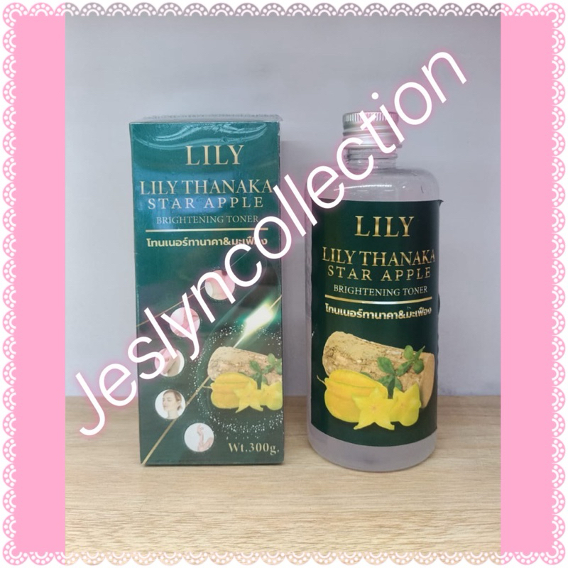 LILY THANAKA STAR APPLE ORIGINAL THAILAND / TONER MEMUTIHKAN / TONER SELURUH BADAN DAN WAJAH