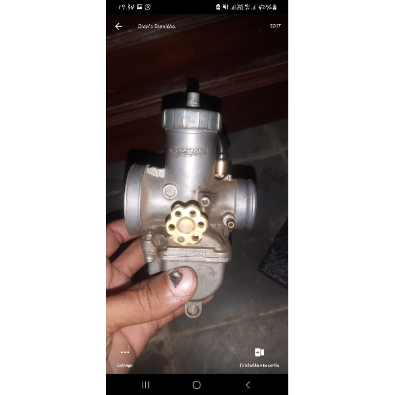 hed mx new porting 19/22 isi noken as xtr 5,8 sama per klep swedia barang no minus ya masih layak pa