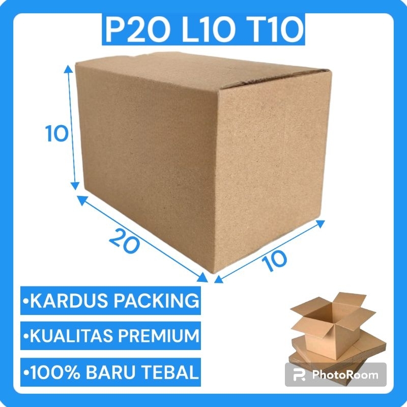 

Kardus Box Packing Polos Ukuran 20x10x10