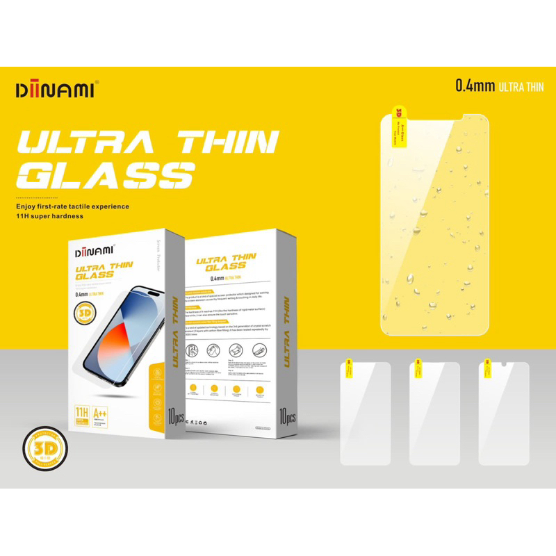 TEMPERED GLASS DIINAMI 0,4MM ULTRATHIN BENING CLEAR ANTI GORES CRYSTAL UJUNG MELENGKUNG