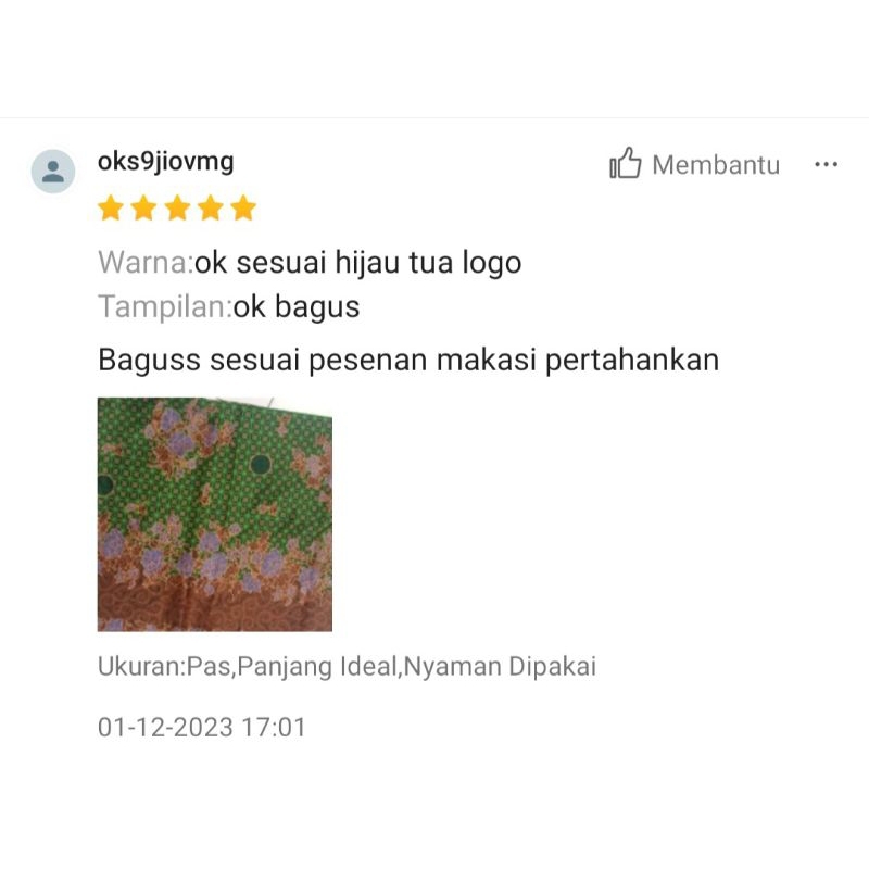 ghf Bahan Kain Batik Meteran Untuk Baju Muslimat Nu Wanita Terbaru Panjang 3 Meter