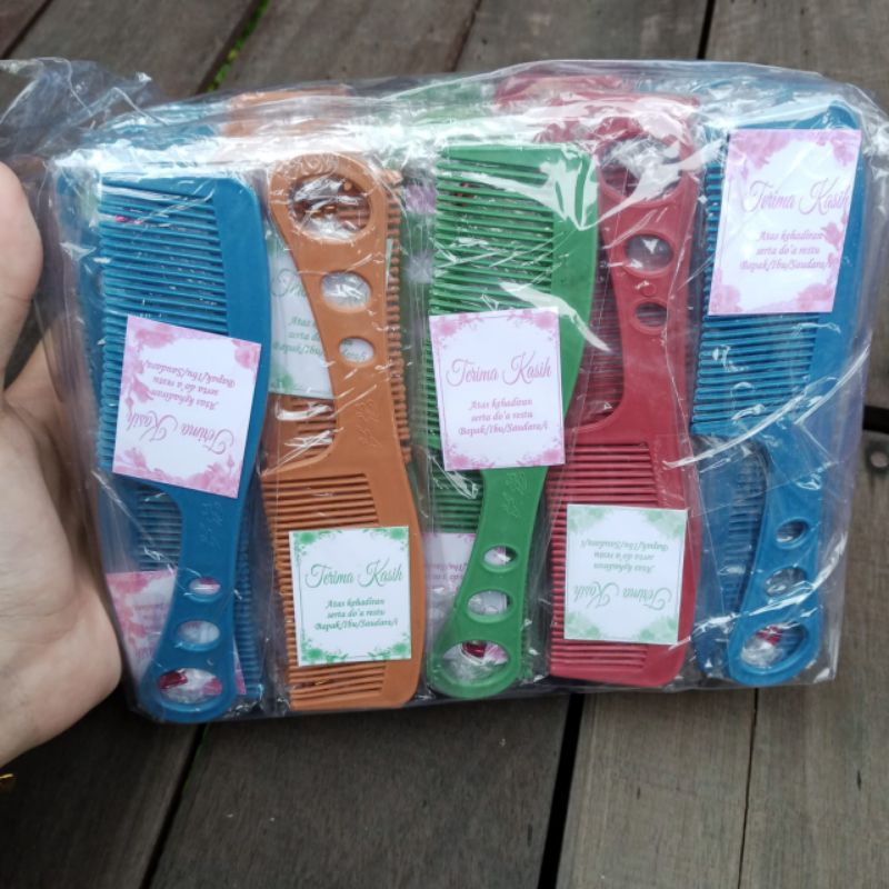 souvenir pernikahan sisir rambut