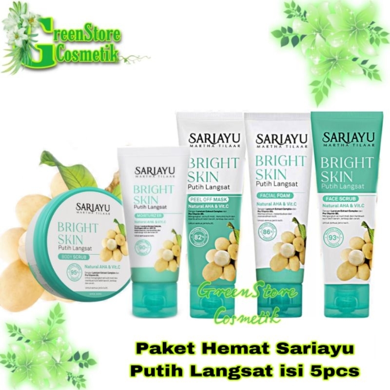 Paket Hemat Sariayu Putih Langsat Isi 5 Pcs