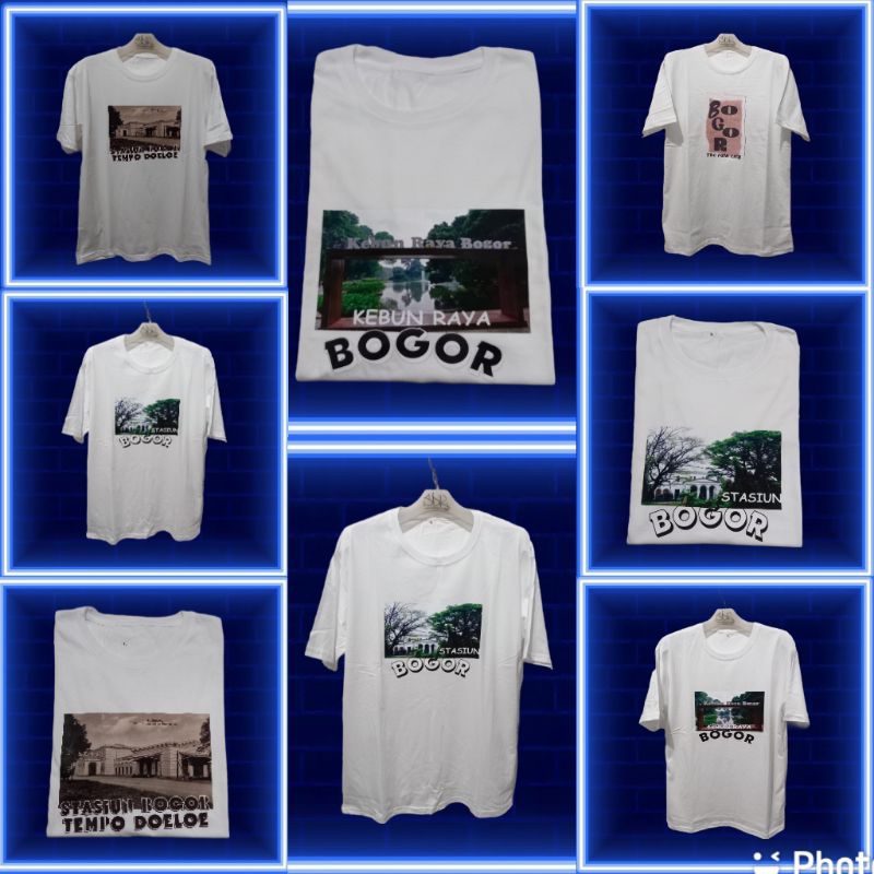 Promo Kaos Bogor Kaos Oleh Oleh Bogor Tshirt Dewasa Premium Full Katun Kombed