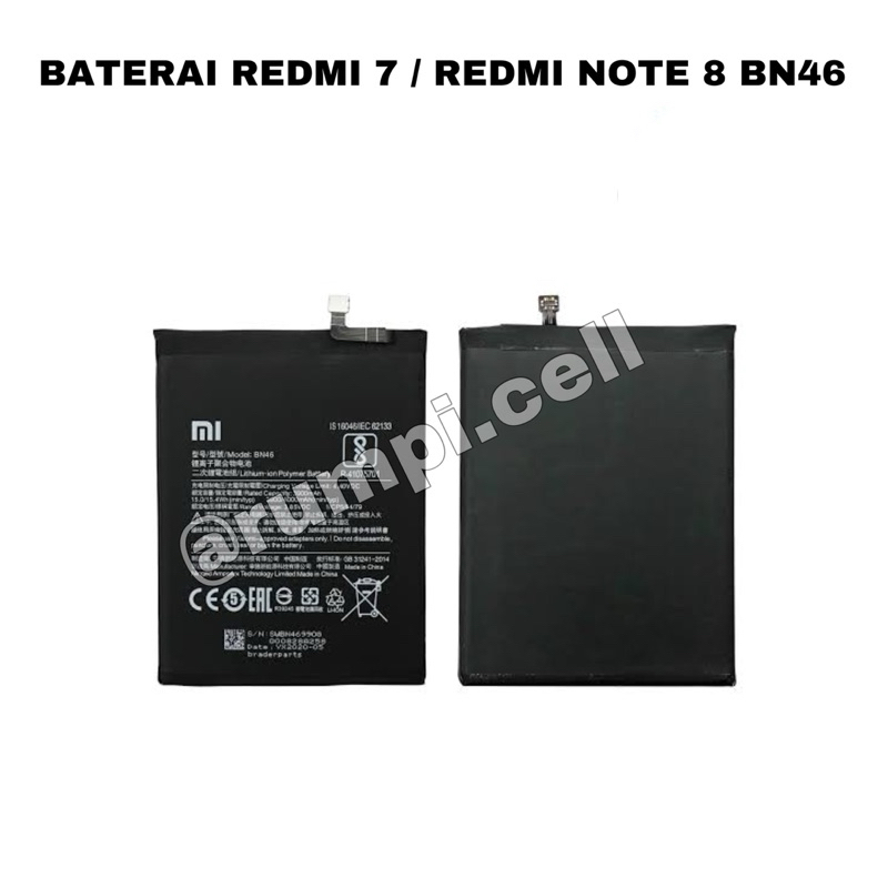 BATERAI BATRE REDMI 7 / REDMI NOTE 8 BN46 ORIGINAL