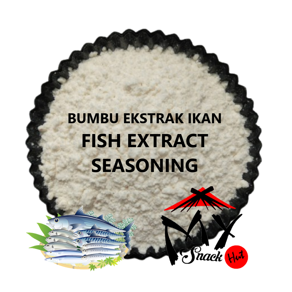 

BUMBU EKSTRAK IKAN 50GR - BUBUK KALDU TULANG DAN DAGING FISH KERUPUK COOKING SEASONING POWDER