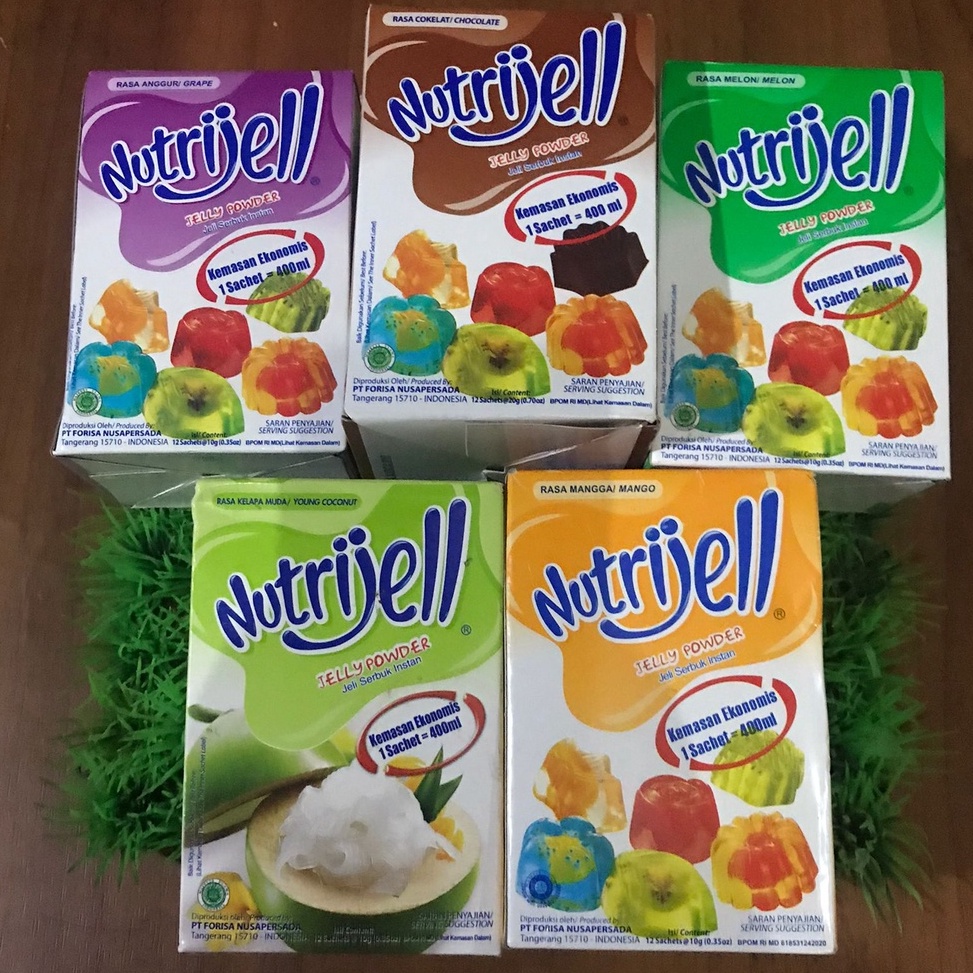 

Mur4h 1 KOTAK/ 1 PAK NUTRIJELL COKLAT MELON MANGGA KELAPA MUDA ANGGUR ISI 12 PCS Trendy