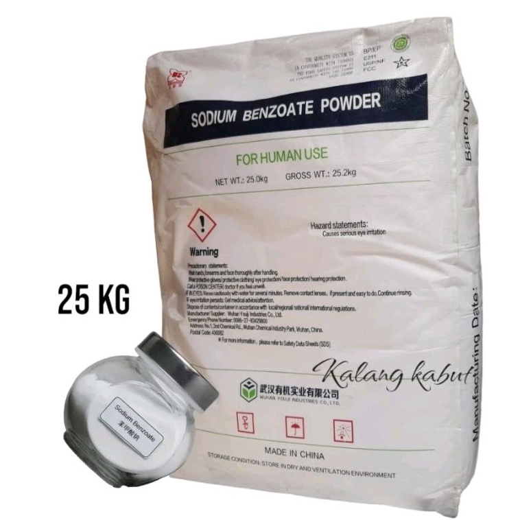 

sodium benzoate 25 kg