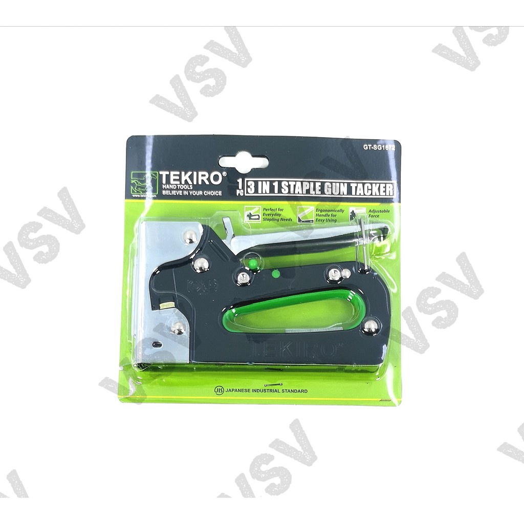 

Terbaik Tekiro Staple Gun Tacker 3in1 Staples tembak gun Taker Stapler tembak murah