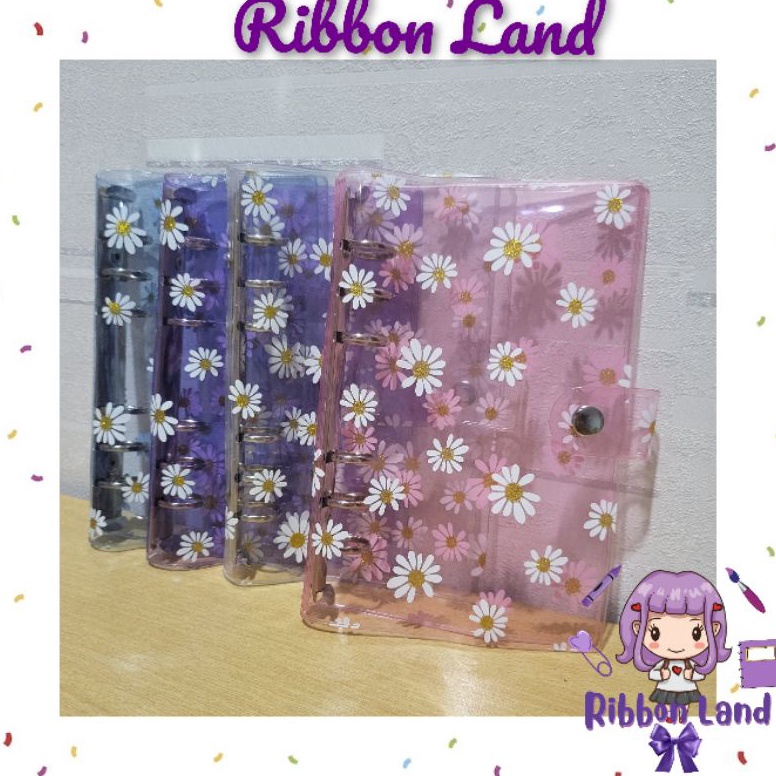 

[Miliki] A5 A6 Binder Daisy 6 Ring Cover Warna Ring SILVER 7AT