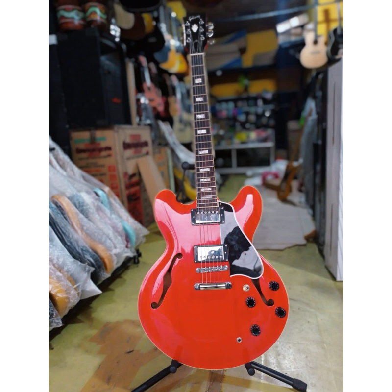 GITAR GIPSON HOLLOW ALL SOLID CUSTOM