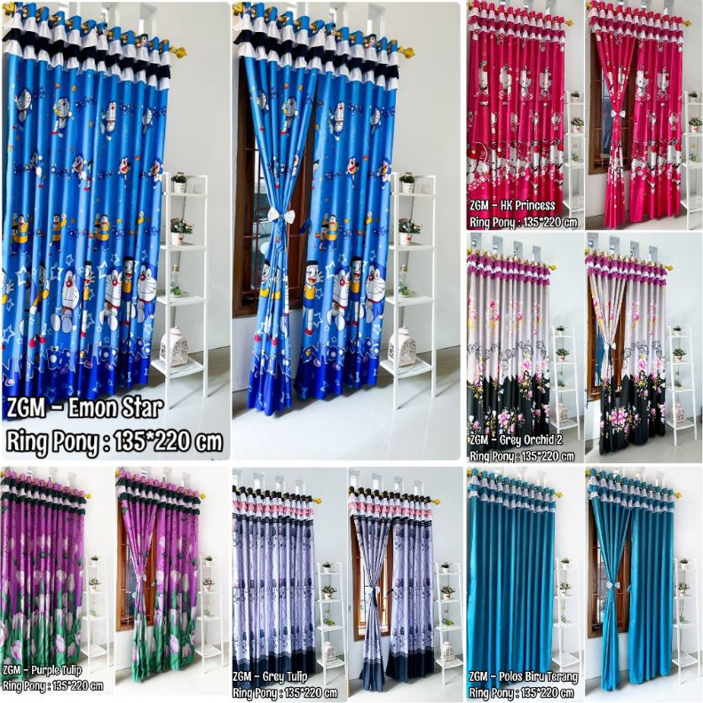 Star 12.12 Grosir Gorden Rumbai Pony Susun / Gorden Rimpel UK 135*220 ?