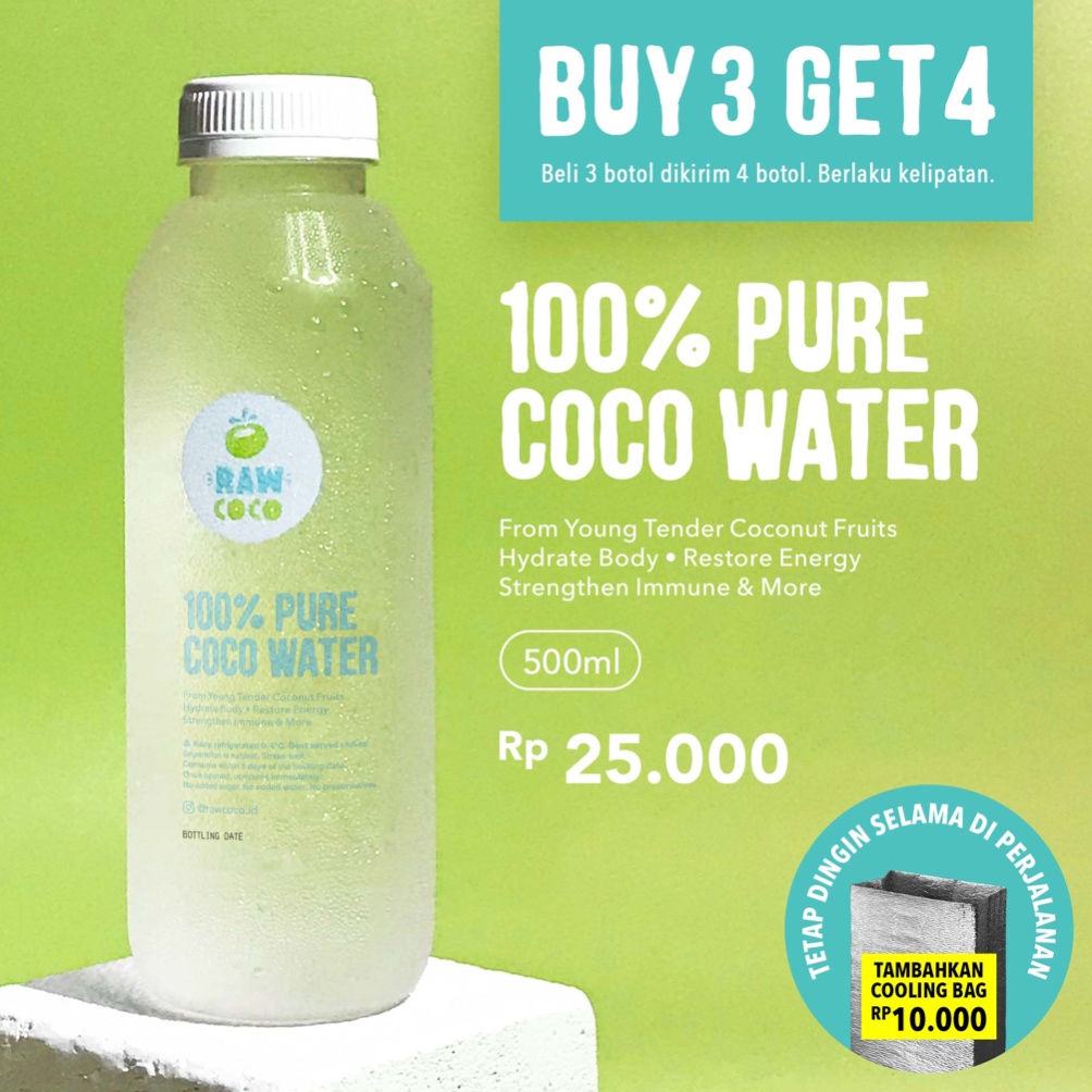 

COD!! Coco Water 500ml — Air Kelapa Muda Murni ➾Diskon