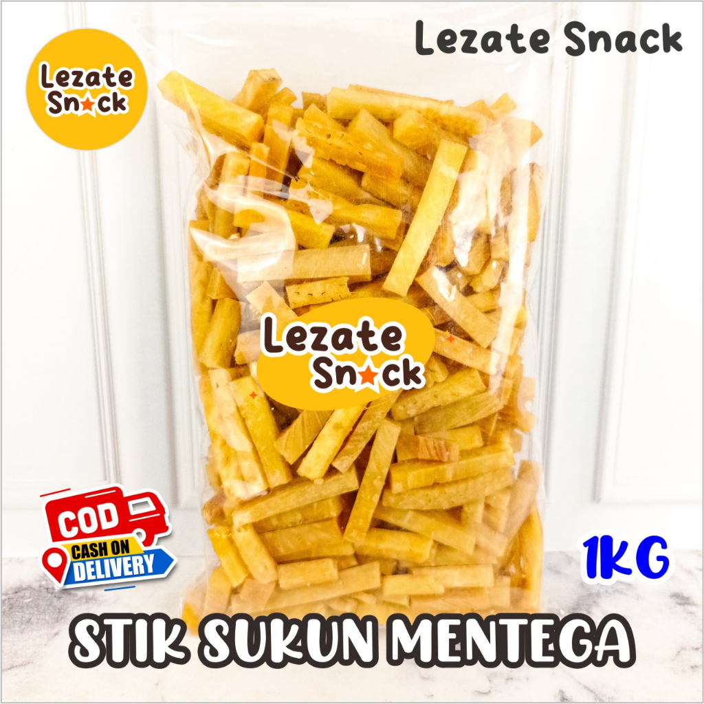 

Kripik Stik Sukun Super 1KG Kiloan Empuk Renyah Enak / Keripik Stick Sukun Mentega Goreng Tidak Keras