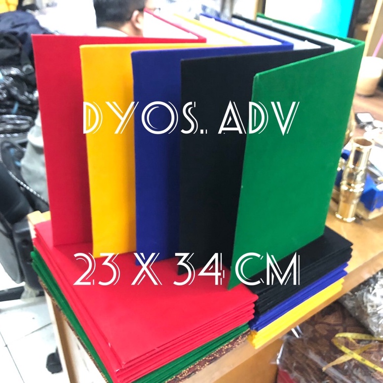 

el Keren.. map beludru f4 Map kantor map sekolah stok ready 99