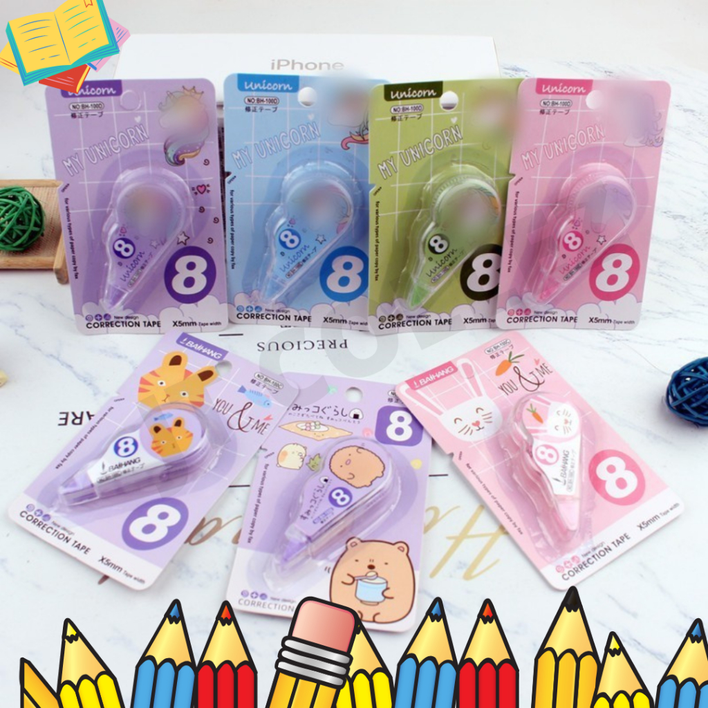 

[JTC] TIP-EX Roll /Tip-Ex Kertas Correction Karakter Lucu JT0050