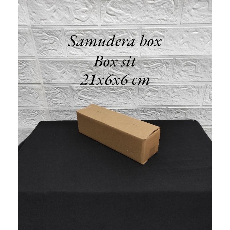 

kardus karton box uk 21x6x6 cm...ST (SHEET) singgle wall polos