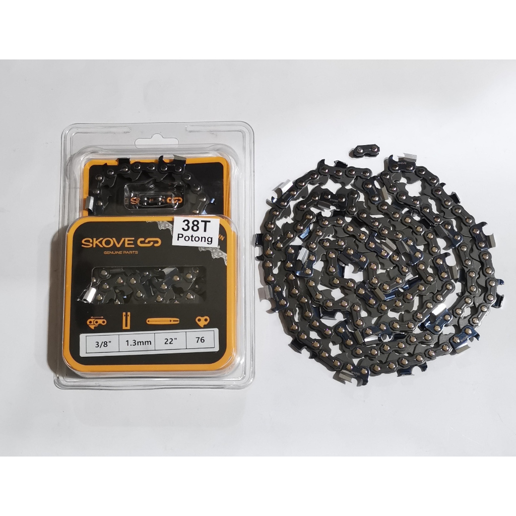 Rantai Chainsaw Kecil 5200 5800 22" 38T Skove Potong
