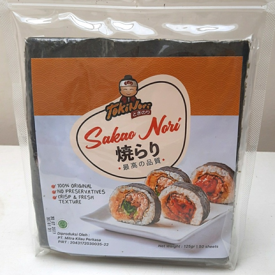 

T3rkini SAKAO NORI SUSHI NORI 50 LEMBAR HALAL MUI - SEAWEED RUMPUT LAUT [26]