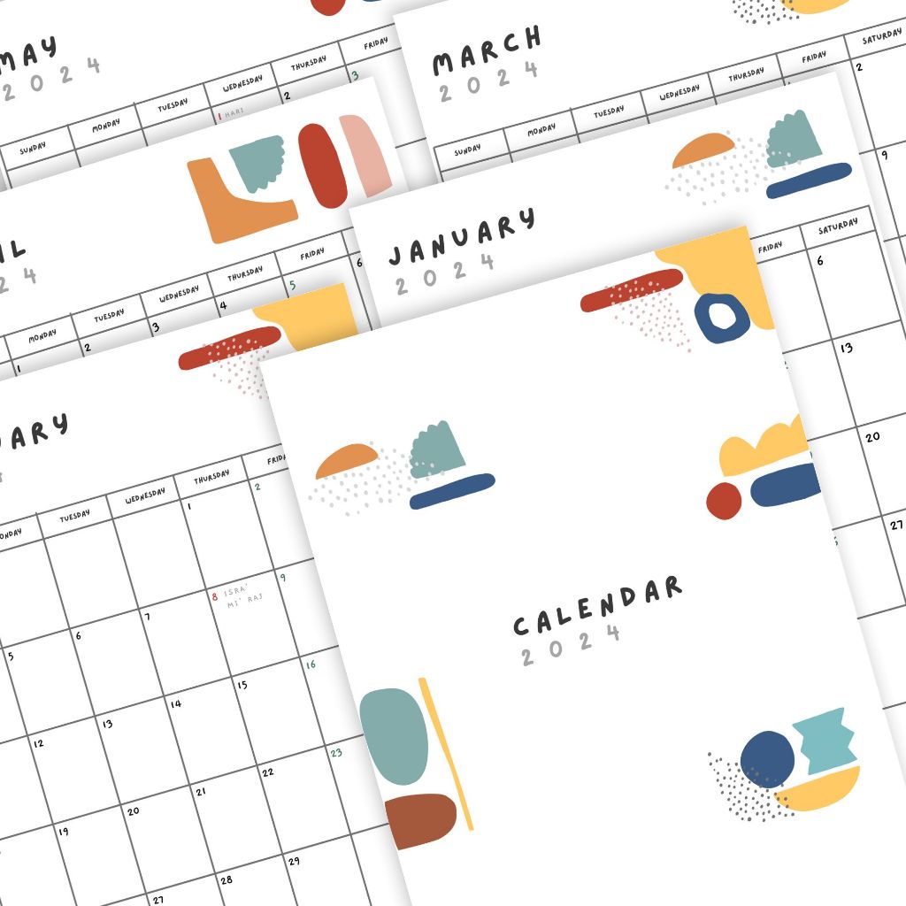 

Kalender Planner 2025 - Little Shape Series - Kalender Meja / Kalender dinding / Loose Leaf / Kalender Paper
