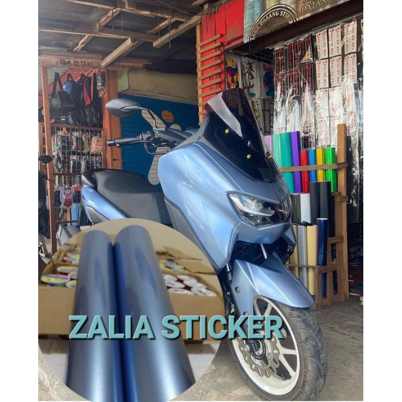SKOTLET STIKER MOTOR SKY BLUE METALIK CANDY SCOTLITE SKYA BLUE METALIK CANDY SKOTLET BIRU MUDA METAL