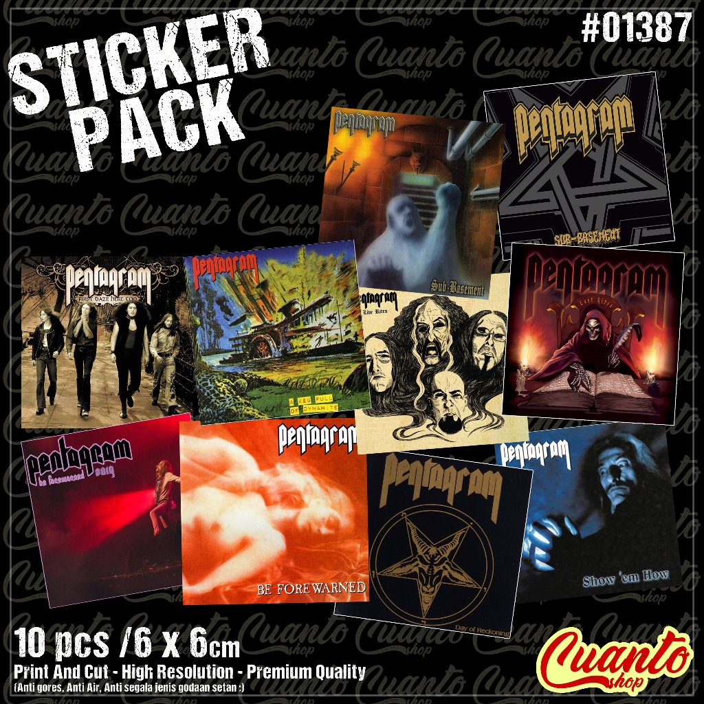 

Sticker Pentagram Album Series Stiker Sticker Motor, Mobil, Hape, Tablet, Gitar, Dinding, Lemari Helm, Anti Air tidak akan lutur, Kualitas Premium