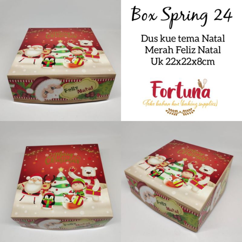 

Dus Natal Merah Feliz Natal Beruang Spring 24 JMS (1pcs)