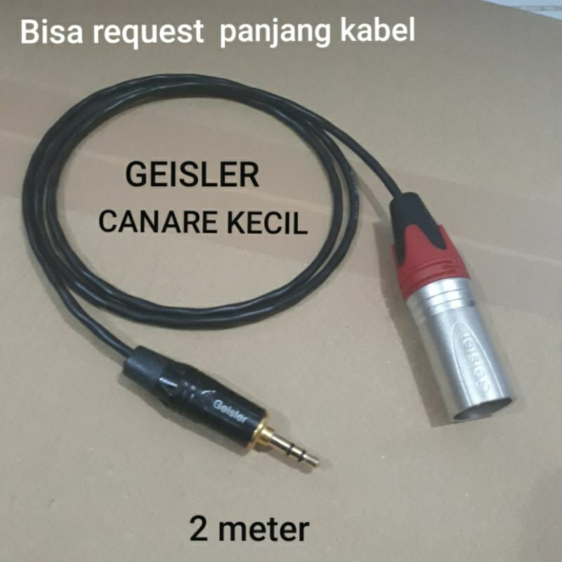 kabel Canare 2 meter hp ke mixer jack akai trs 3,5 mm to xlr male