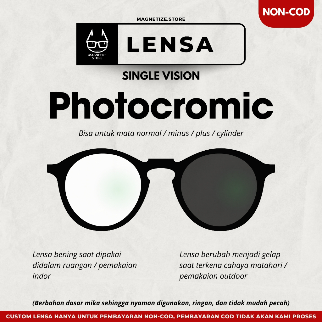 Lensa Photocromic / Photogrey Lensa Kacamata Mata Normal / Minus / Plus / Cylinder Requset Lensa Pho