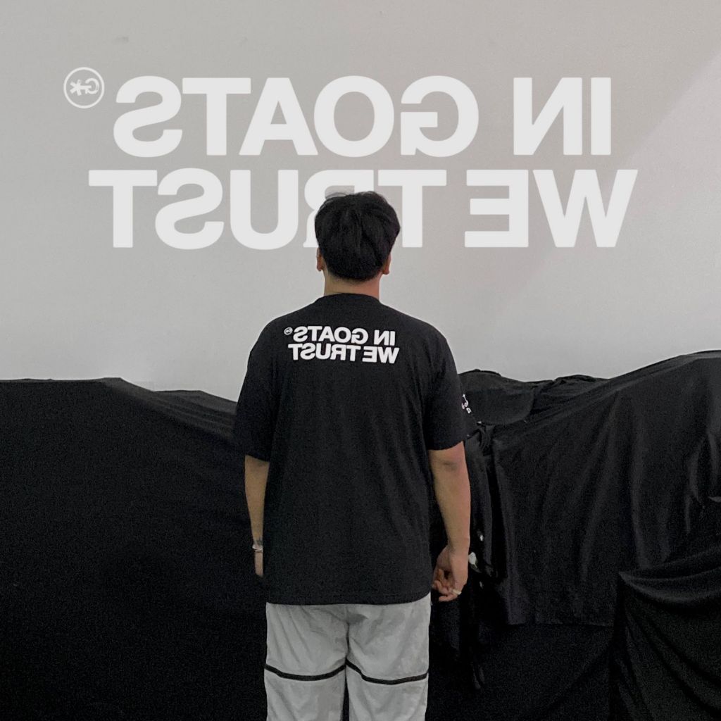 The Goats Dept - In Goats We Trust Official Tshirt Black Original / tgd990 kaos t-shirt hitam putih 