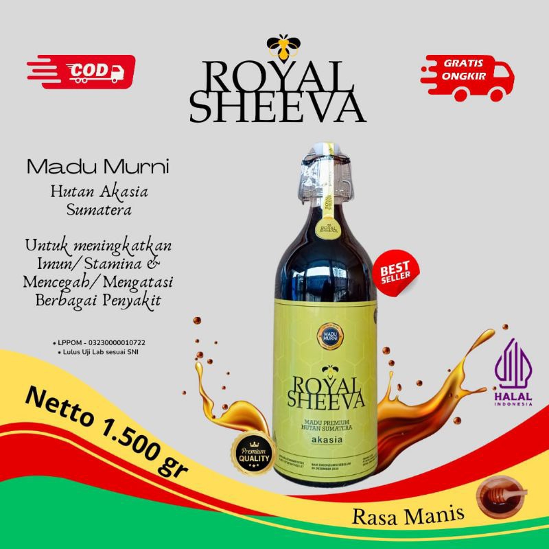 

Madu Murni Royal Sheeva Halal MUI Madu Hutan Akasia Sumatera 1500 gr Lulus Uji Lab