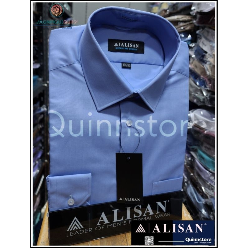 ALISAN Original Kemeja Polos Lengan Panjang - REGULER //BIRU - 3 / B-3//