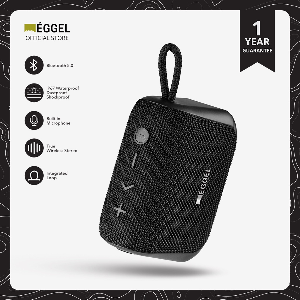 SPEAKER BLUETOOTH PORTABLE Eggel Fit 3 Waterproof Bluetooth Speaker