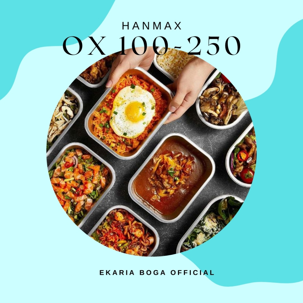 HANMAX | WADAH MAKANAN | ALUMINIUM FOIL TRAY CUP | ALUFOIL | FOOD PACKAGING | TANPA TUTUP | ALUMINIU