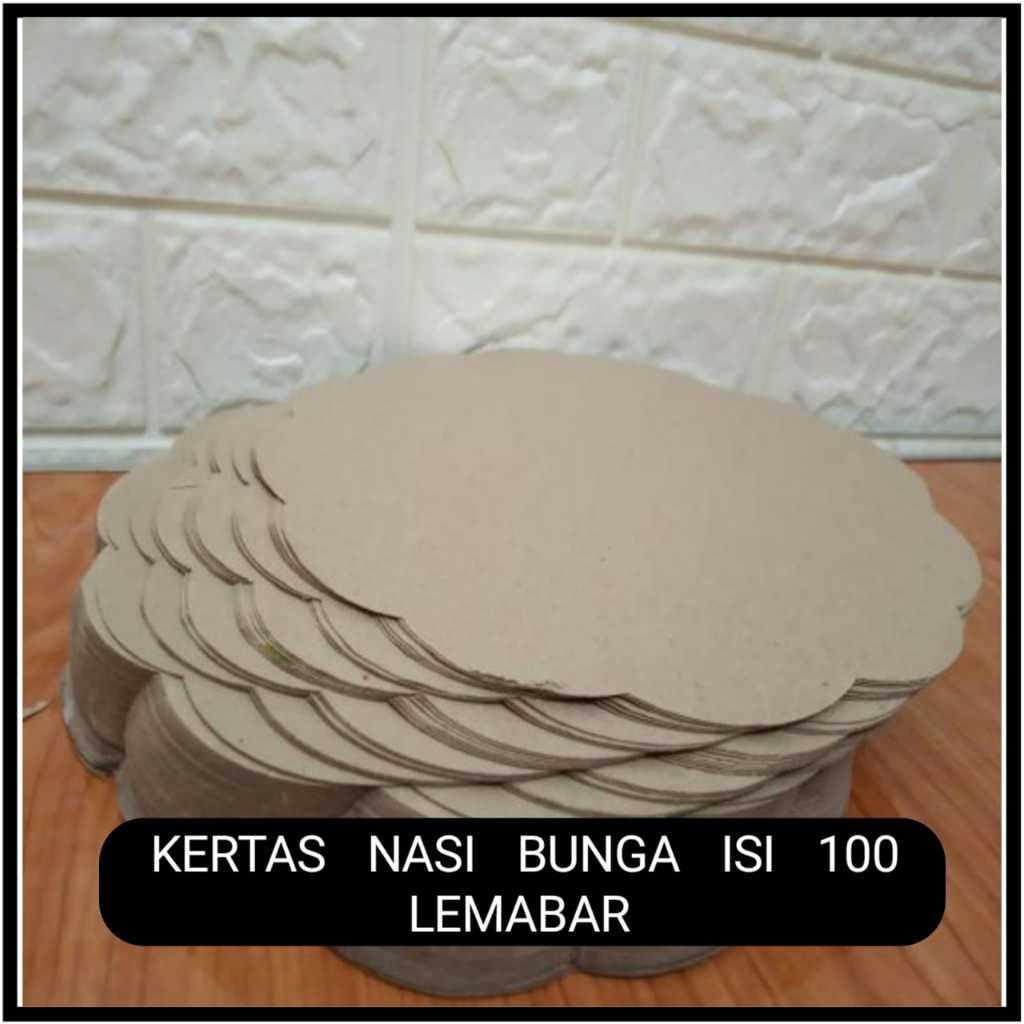 Kertas Nasi / Kertas minyak bentuk Bunga