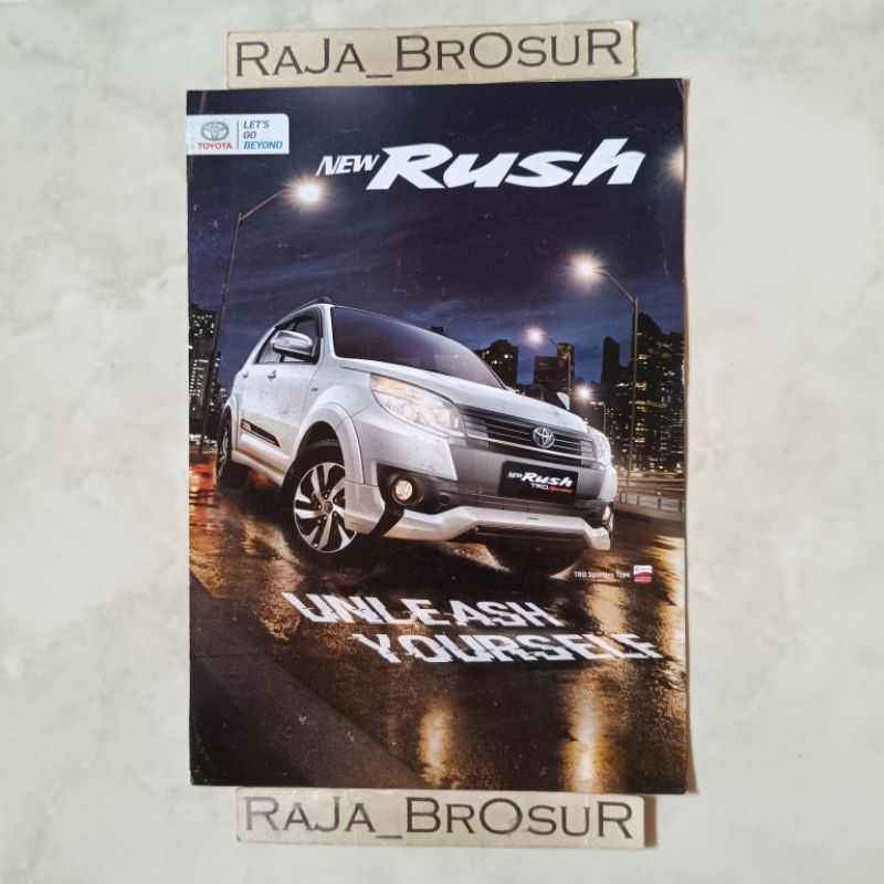 Poster brosur katalog leaflet Toyota new Rush TRD Sportivo 2015