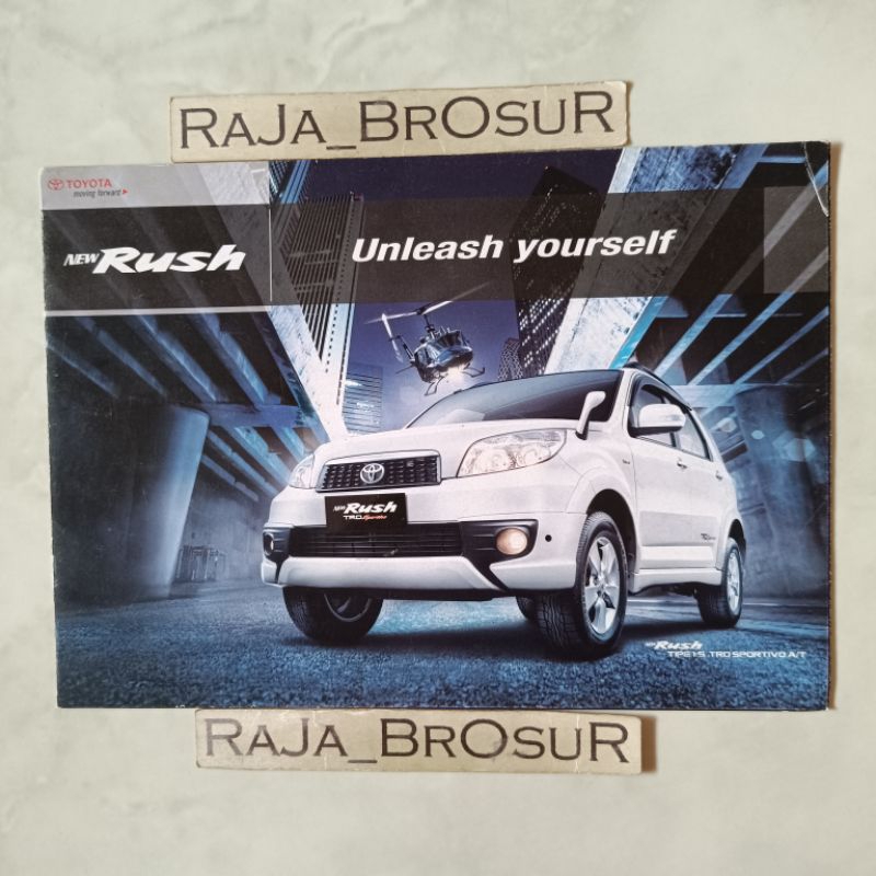 Poster brosur katalog leaflet Toyota new Rush TRD Sportivo 2013