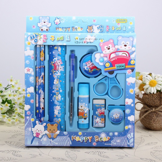 

T3rbaru FygaleryMedan 2009 Pensil Set 9 In 1 Alat Tulis Sekolah Anak Lengkap Murah