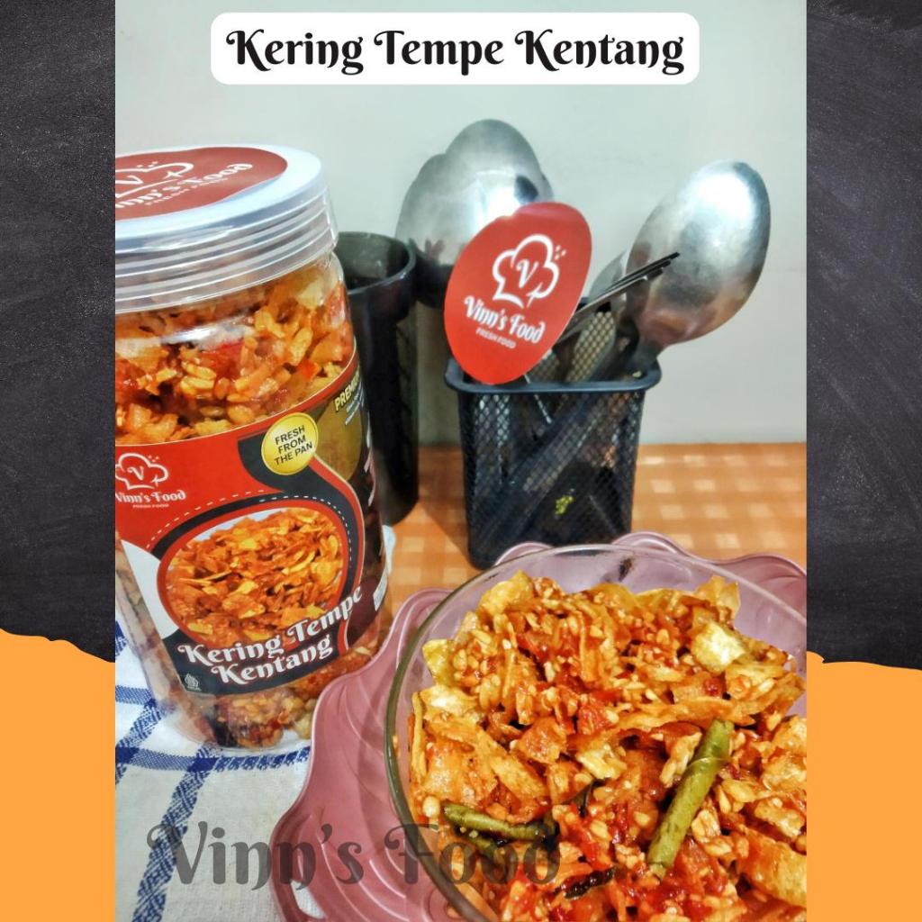 

[1000ml] Kering Tempe Kentang / Sambal Goreng Kering Tempe Kentang Homemade Fresh Vinns Food