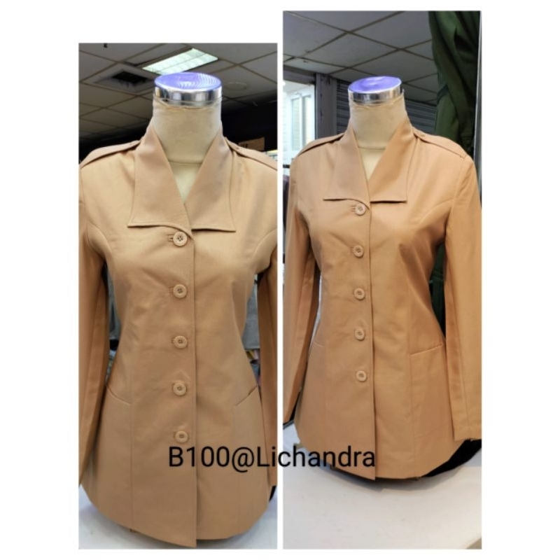 Blezer Lichandra Seragam PEMBINA Pramuka wanita,Baju Dinas Guru pramuka Pembina LICHANDRA,Seragam Gu
